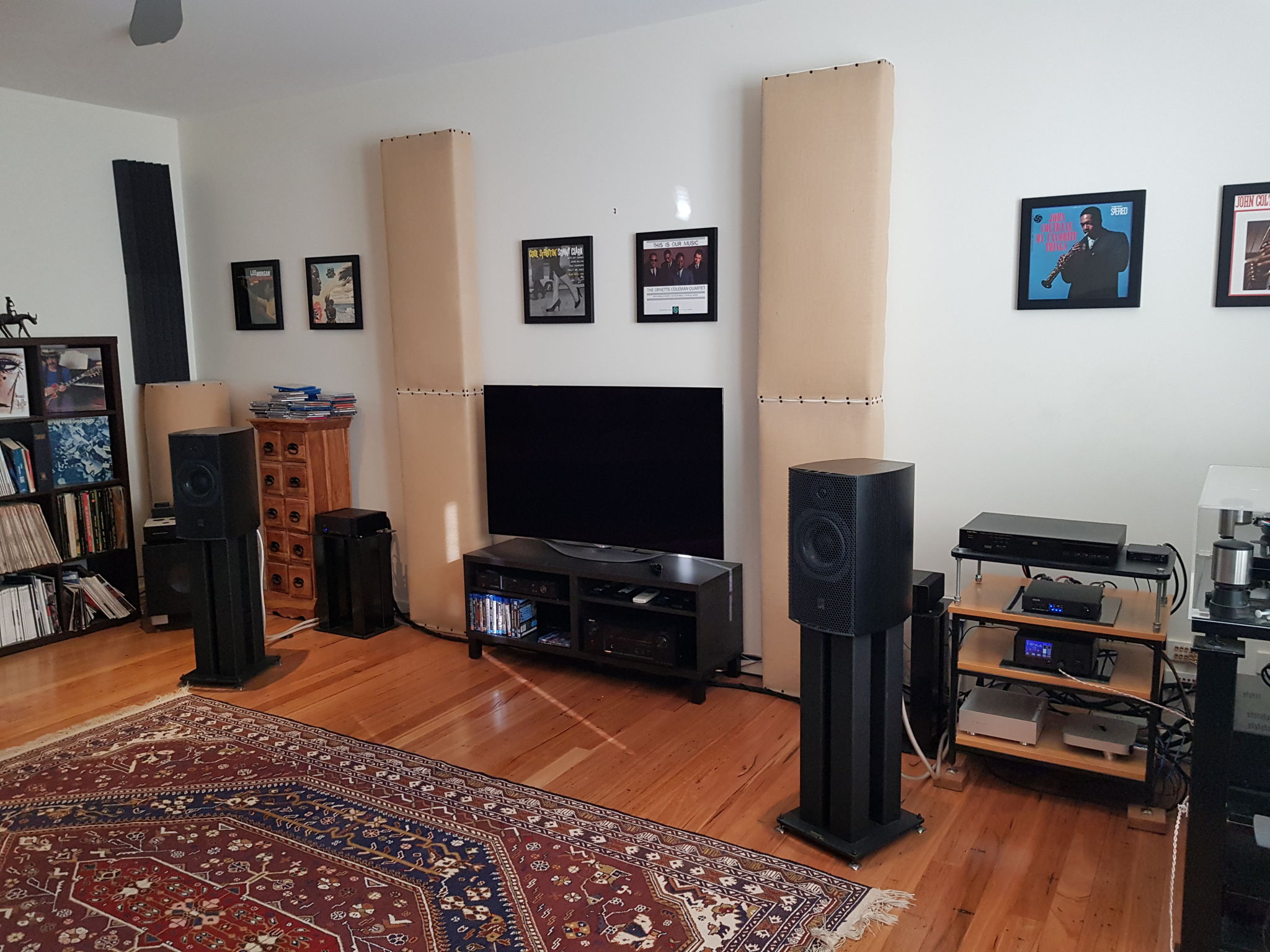 Previous setup with the SCM19's and AHB2 amps