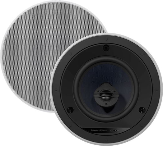 B&W CCM663 In Wall Speakers; White Pair (New) (26272)