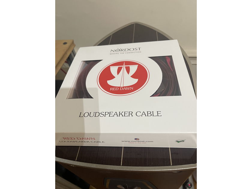 Nordost red dawn  pair speaker cables 2.5 spades