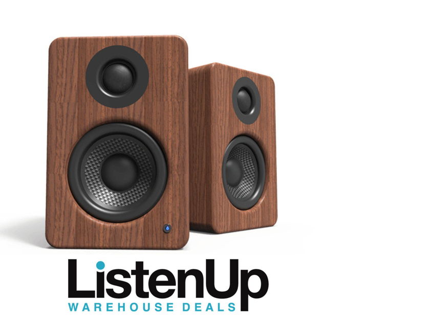 Kanto YU2 Powered Desktop Speakers for Gaming and Home Office (Walnut)