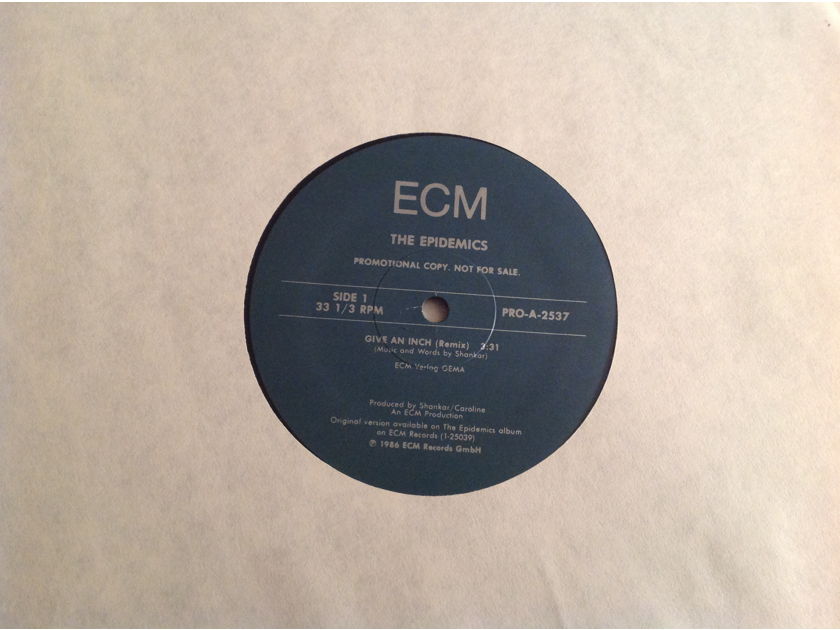 The Epidemics Give Me An Inch(Remix) ECM Records Promo 12 Inch