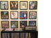 Wall with framed albums incl Luxman CL-35 III