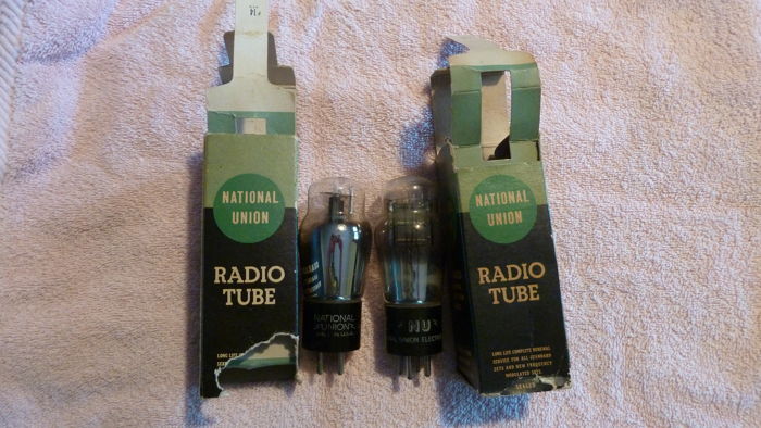 REDUCED - National Union NU 45 tubes, NOS, perfect matc...