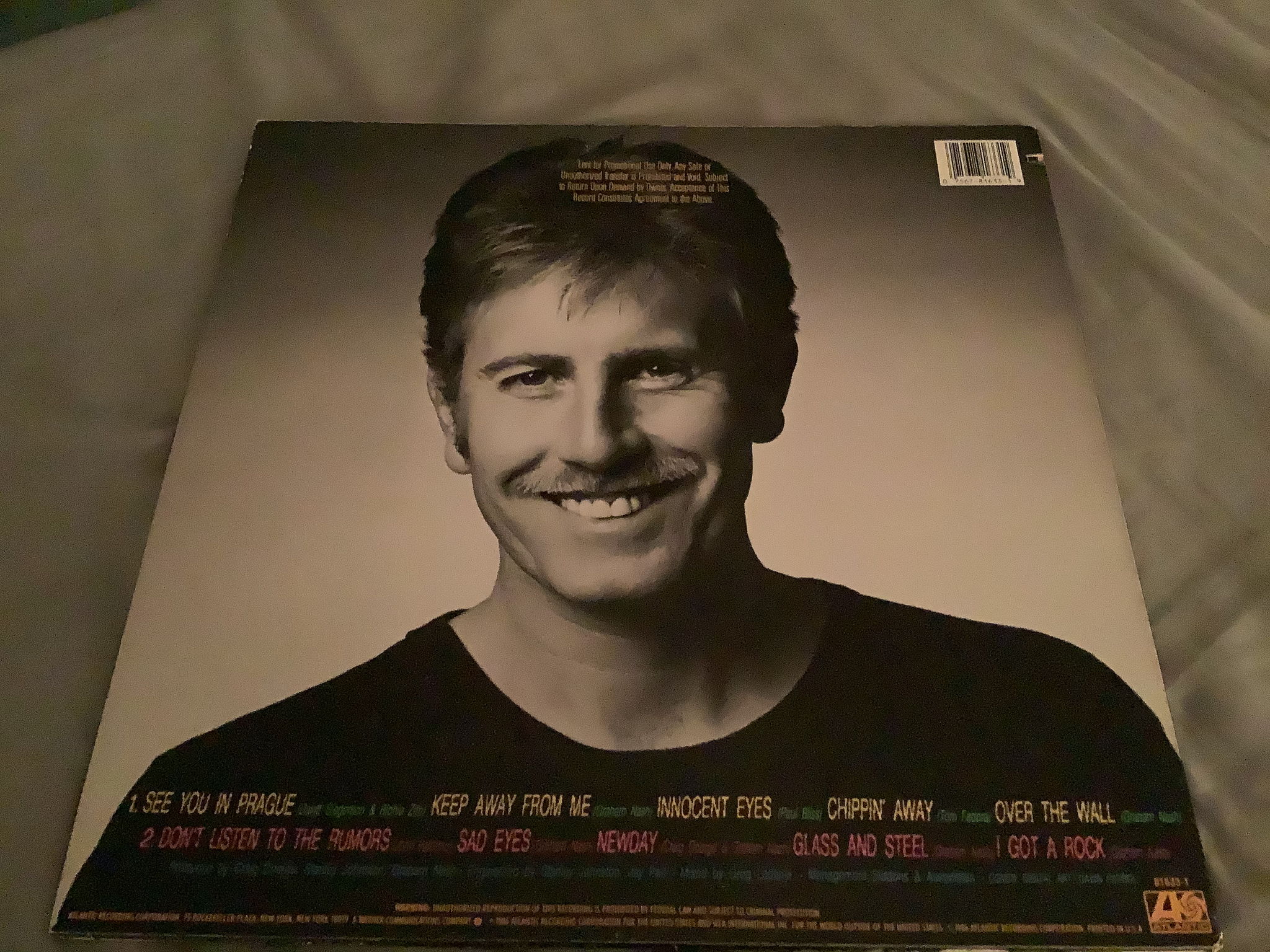 Graham Nash Promo Lp Atlantic Records Stampers 1-2 Both... 3