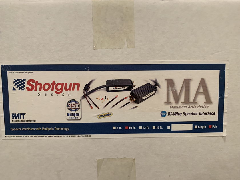 MIT Shotgun MA Bi-Wire Speaker Cable Single Bi Wire 10ft