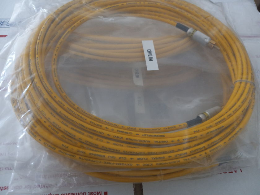 Wireworld  ChROMA 5 Digital Audio/Video Interconnect 9.0 meter/30 feet BRAND NEW $120 Perfect Flawless Flawless 5 Available