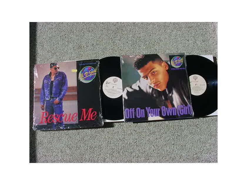 2 Al B Sure 12 inch single records - Rescue me and off on your own  1988 WB