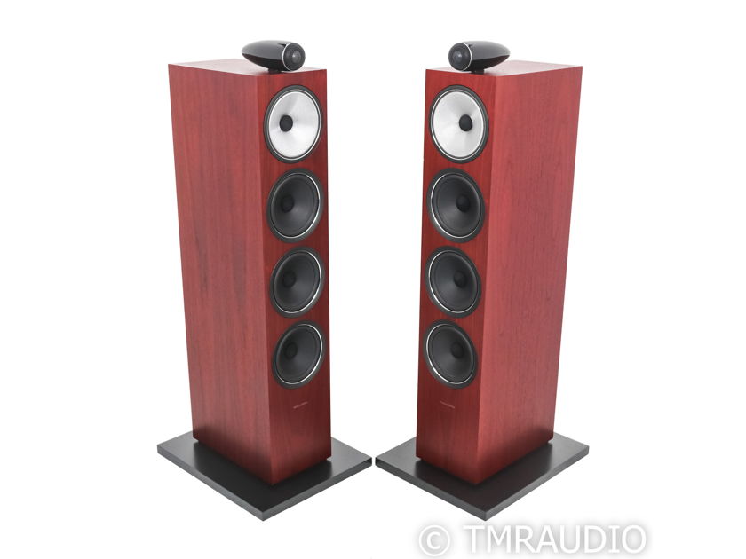 B&W 702 S2 Floorstanding Speakers; Rosenut Pair (1/1 (58323)