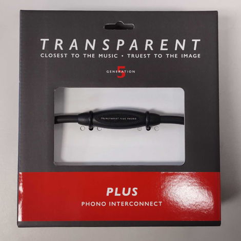 Transparent Plus Phono Interconnects, 1M, GEN5