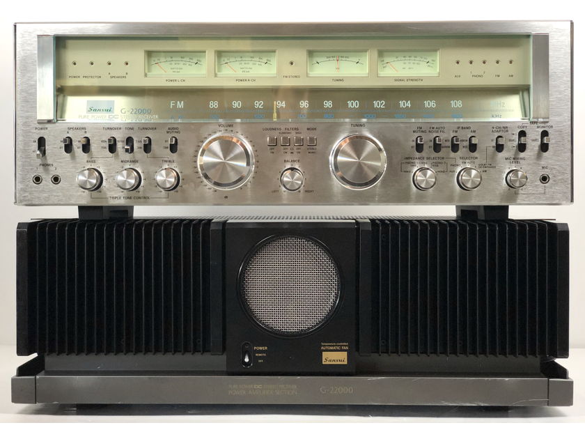 Sansui G22000 DC Stereo Receiver Preamp/Tuner & Power Amplifier AMP