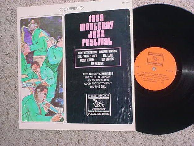 1959 mONTERY JAZZ FESTIVAL lp record - in shrink Everes...
