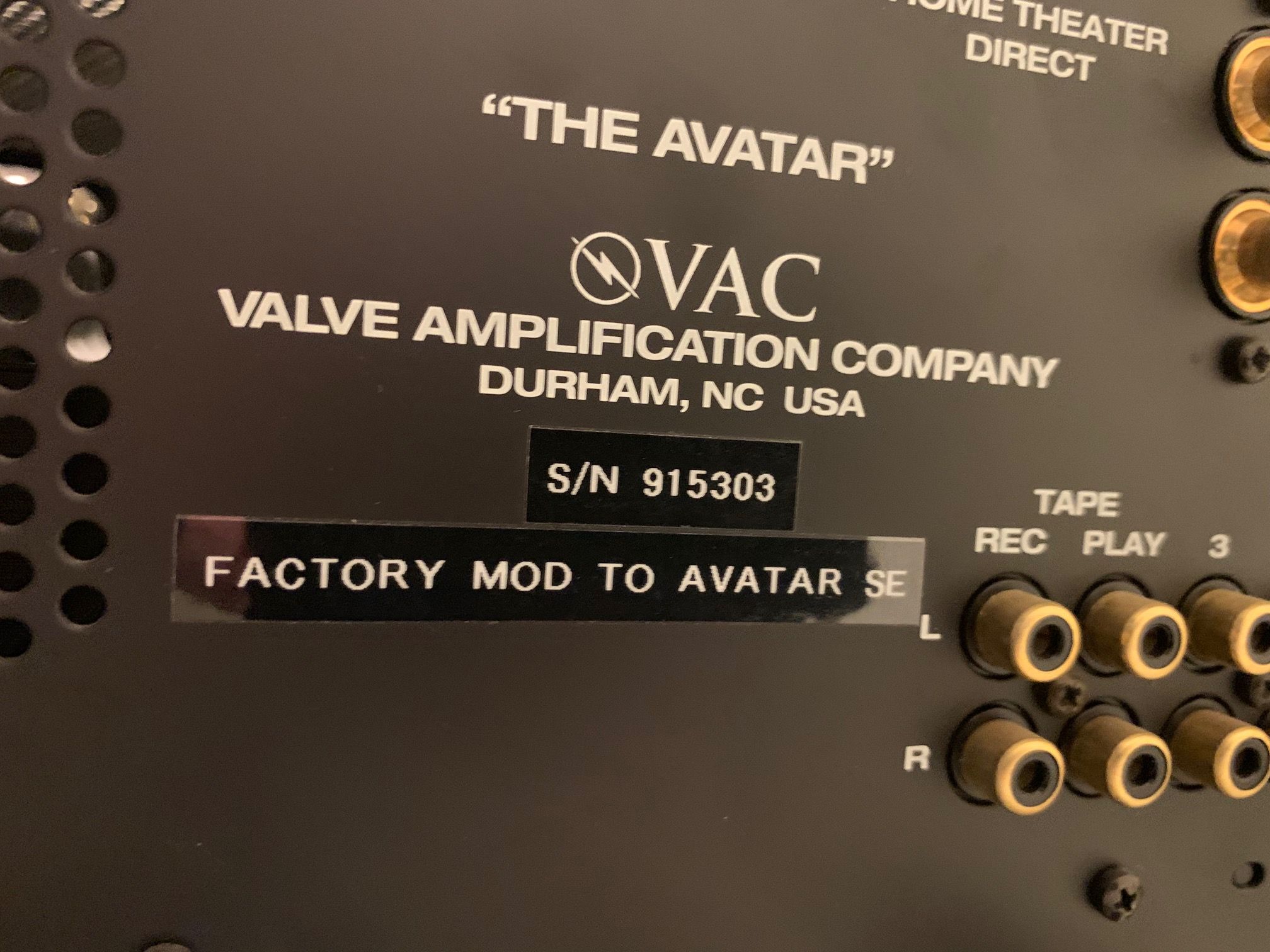 VAC Avatar SE 10