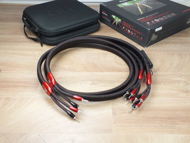 AudioQuest Redwood highend audio speaker cables biwired...