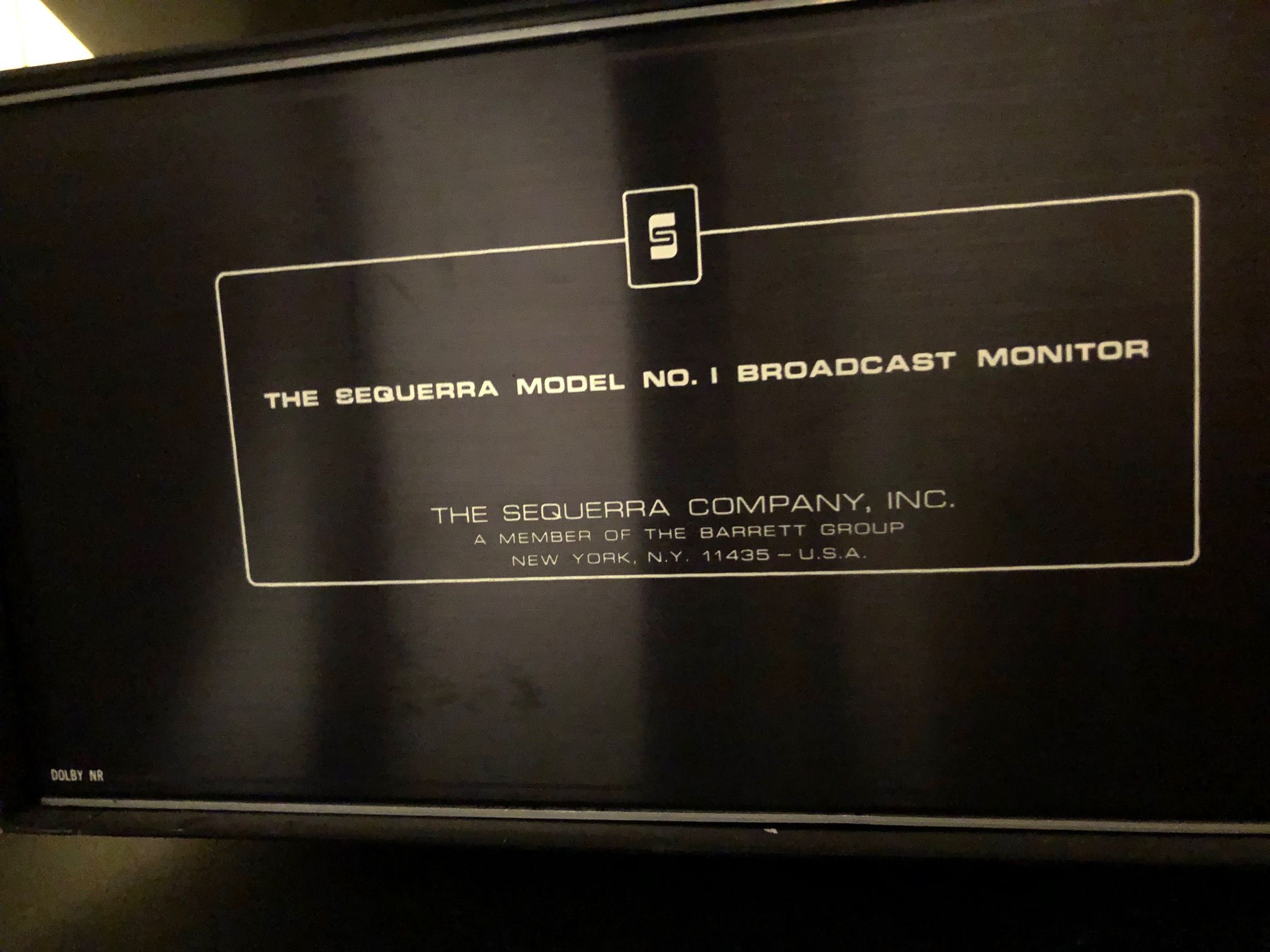 Sequerra Broadcast Monitor Model 1 8