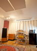 Acoustic panels on ceiling
