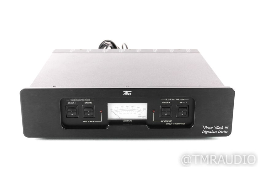 Tice Audio Power Block III AC Power Line Conditioner; Signature Series; B7 (1/7) (23286)