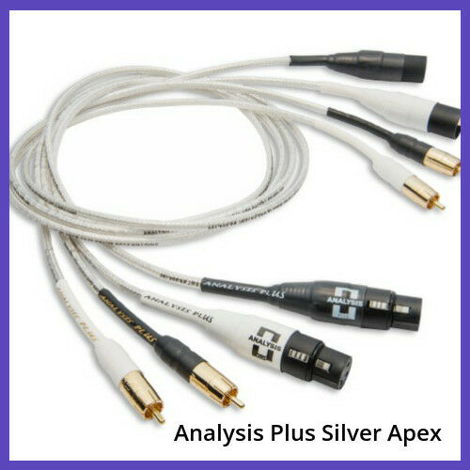 Analysis Plus Silver Apex Interconnects (1 Meter)