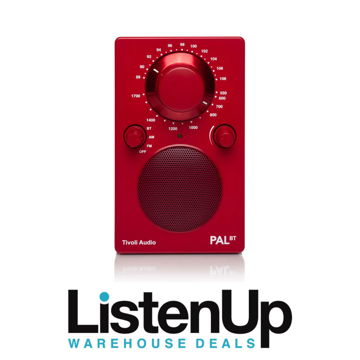 Tivoli Audio PAL BT AM/FM Portable Bluetooth Radio - Red