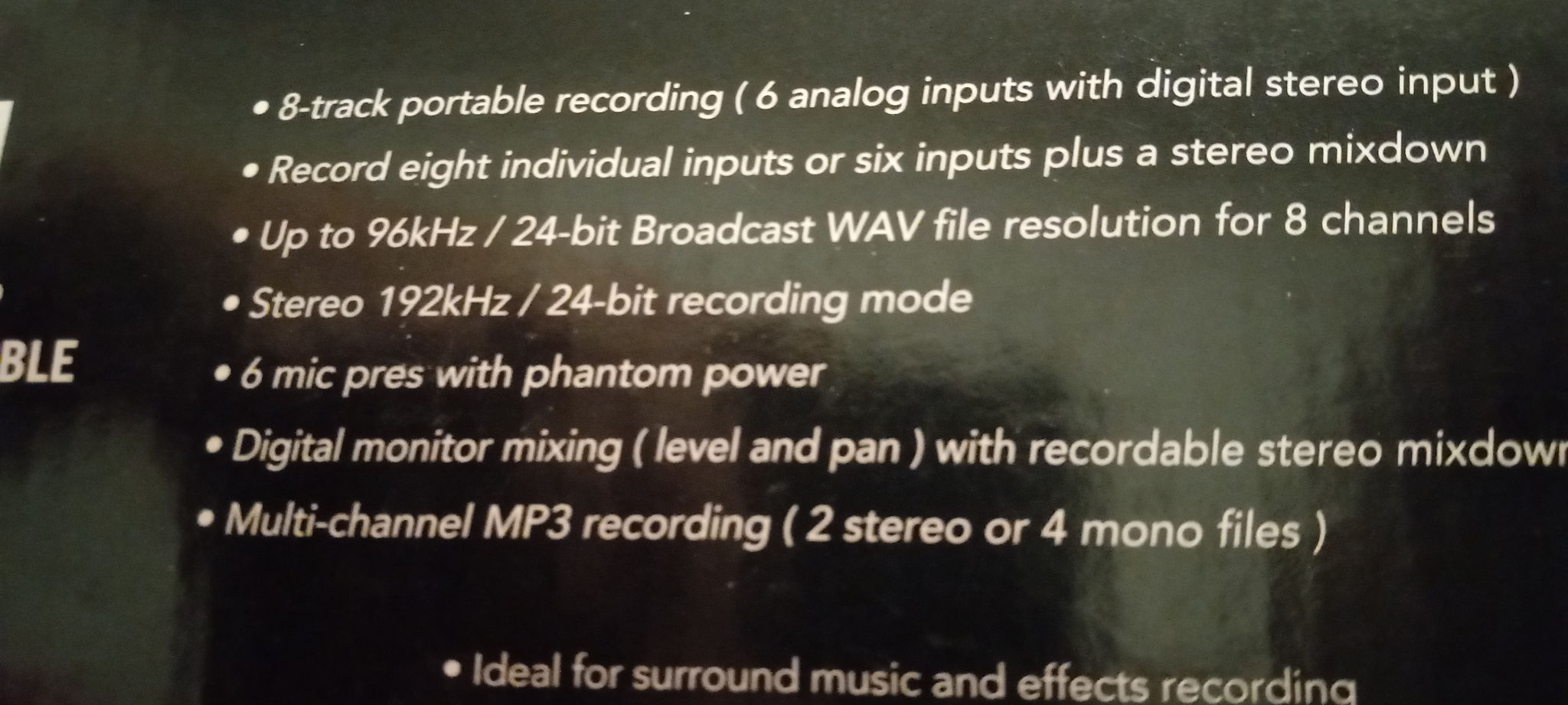 TASCAM DR-680 Portable Multitrack Recorder REVISED PRIC... 8