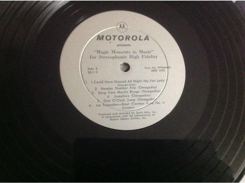Various  Motorola Progress In Sound Rare 10 Inch Vinyl