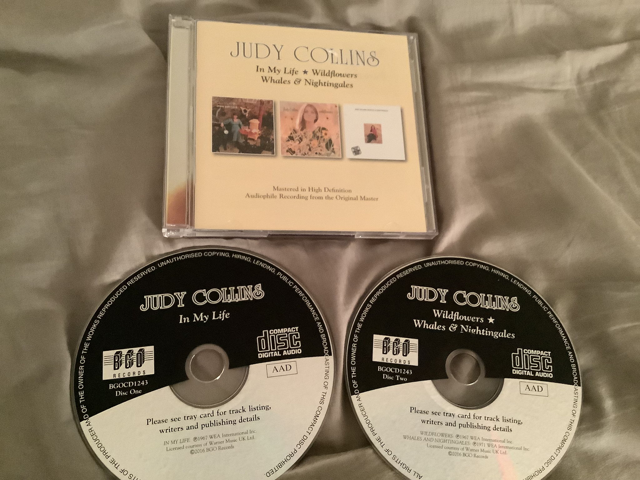 Judy Collins 2CD Set BGO Records U.K. In My Life/Wildfl...