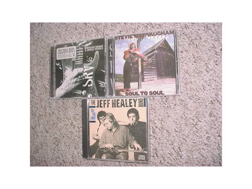 CD LOT OF 3 CD'S 2 Stevie Ray Vaughan 1 Jeff Healey band