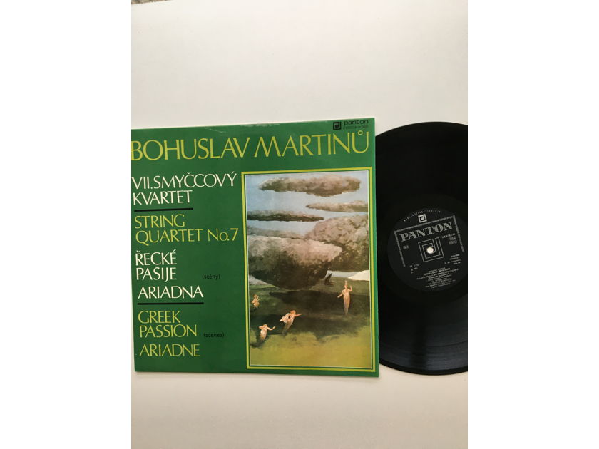 Bohuslav Martinu Lp Record Czechoslovakia 1980 VII Smyccovy Kvartet string quartet no7