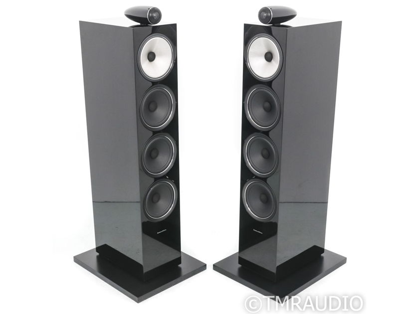 B&W 702 S2 Floorstanding Speakers; Gloss Black Pair (56323)