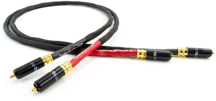 Tellurium Q RCA Stereo Cable Ultra Black II, 1m long