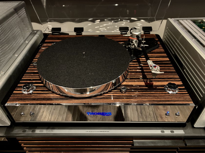 Thorens TD-550 Turntable in Macassar with Thorens TEP302 Phono Pre Amp, Vertere SG-I Tonearm, and Acoustical System Fidelis MM cartridge