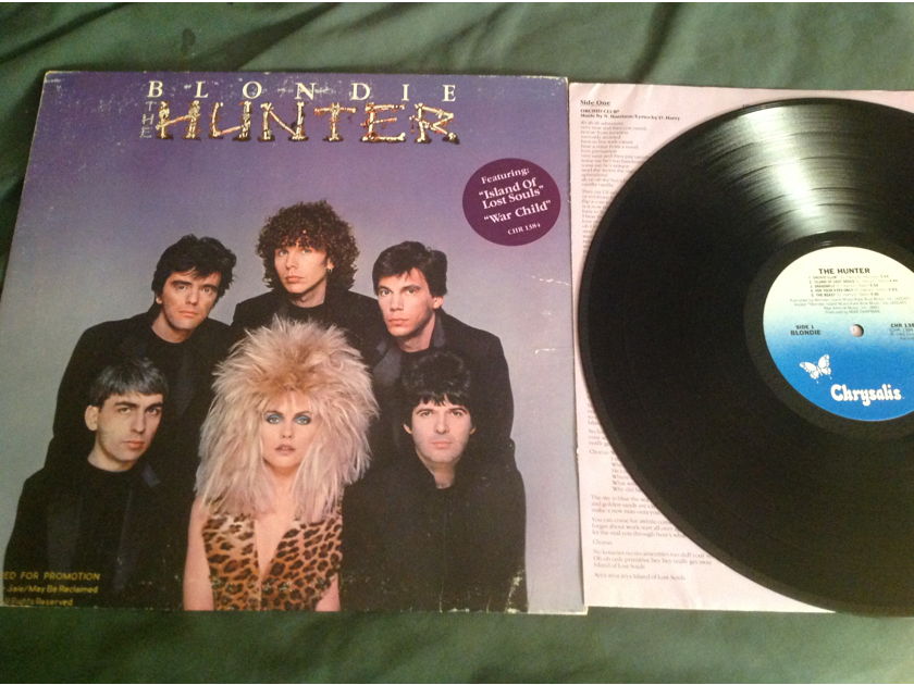 Blondie  The Hunter Chrysalis Records Hyper Sticker Front Cover