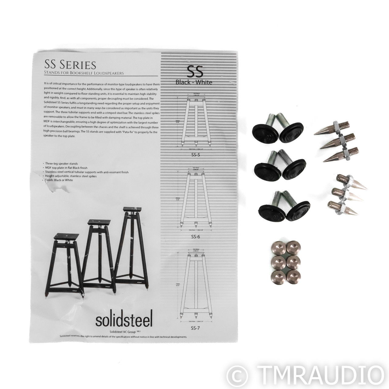 Solid Steel SS-6 Speaker Stands; Black Pair (66471) 10