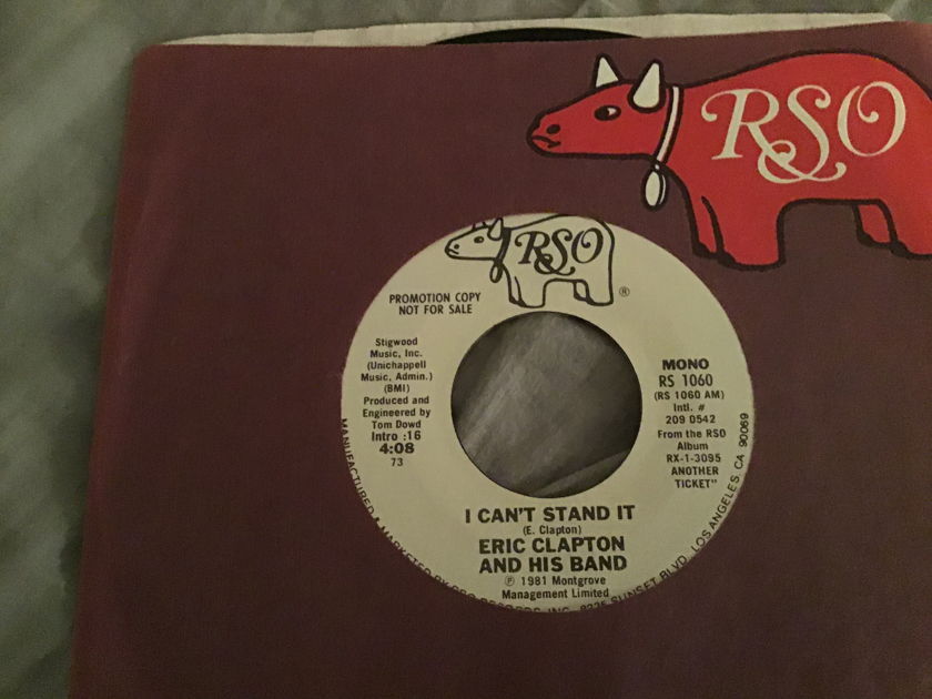 Eric Clapton  I Can’t Stand It Promo Mono/Stereo 45  NM