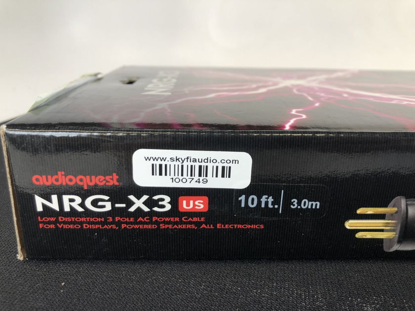 Audioquest NRG Series - NRG-X3 Power Cable - New in Box - 10'