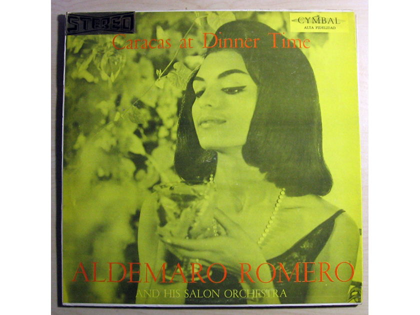 Aldemaro Romero And His Salon Orchestra - Caracas At Dinner Time 1959 EX+ Vinyl LP Venezuela Cymbal Records LPA-1400-1