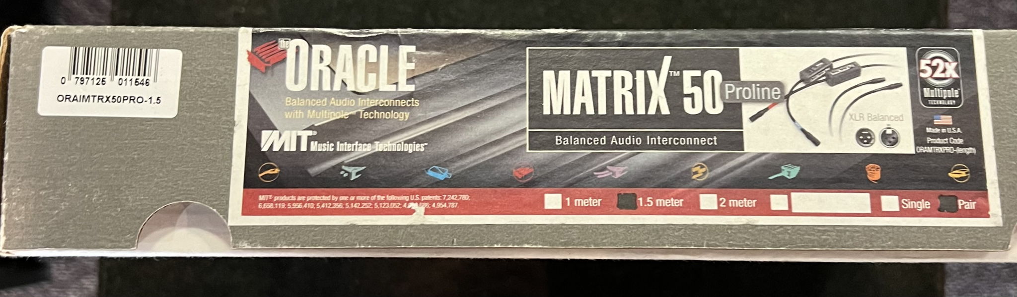 MIT Matrix 50 Proline 1.5m XLR / Balanced pair  like ne... 5