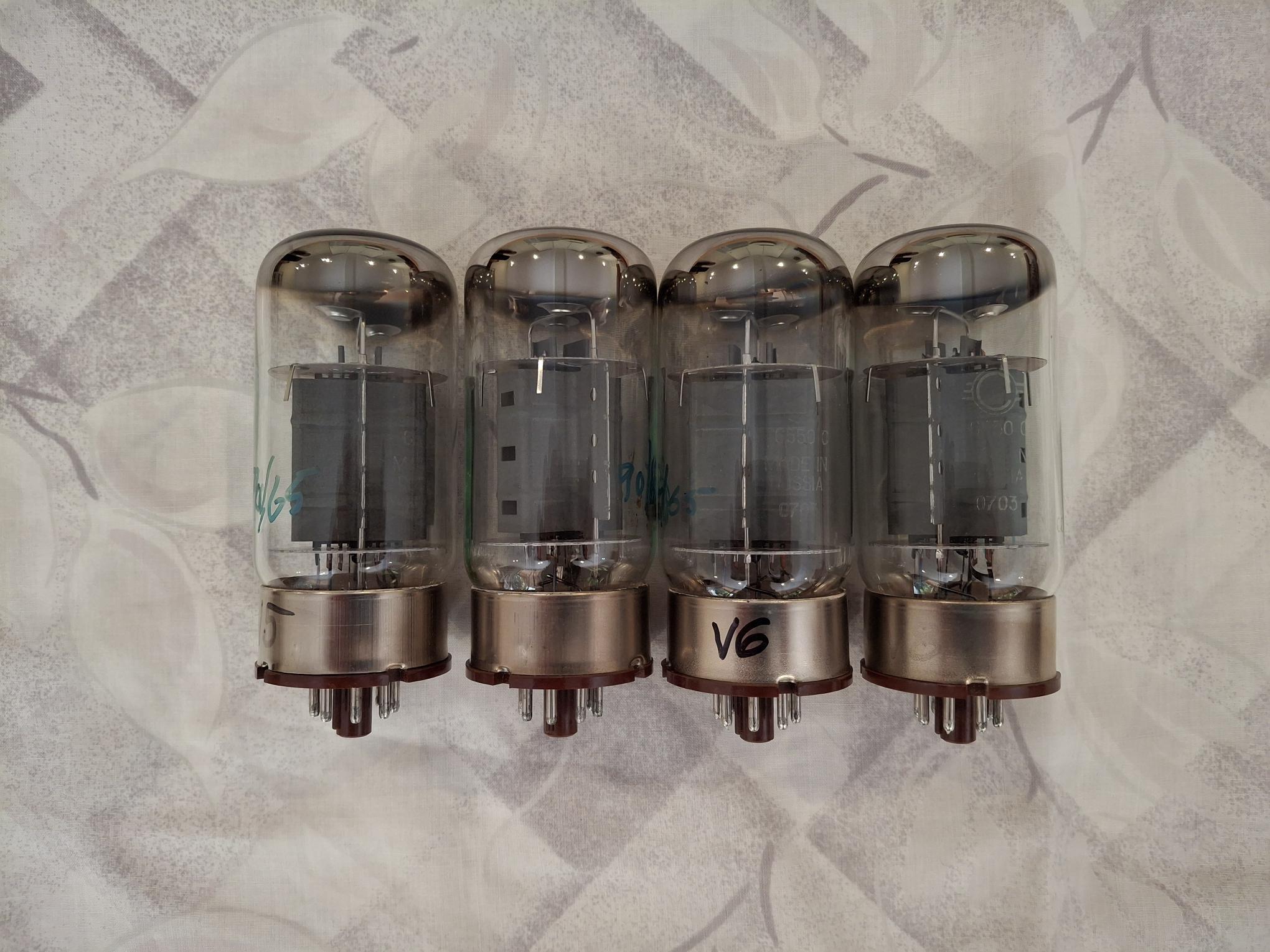 Svetlana Tubes 6550C Winged C - TWO QUADS AVAILABLE 7