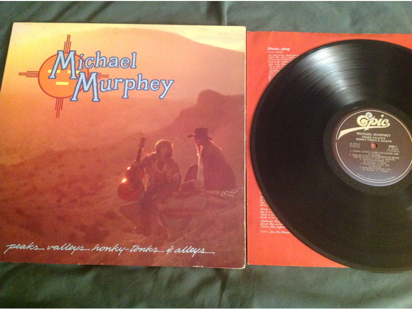 Michael Murphey  Peaks Valleys Honky Tonks & Alleys Deadwax Wally Etched Both Sides