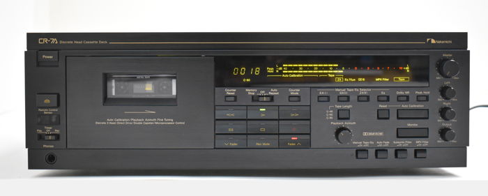 Nakamichi CR 7A 3-Head Stereo Cassette Tape Deck Player...