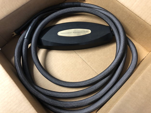 Transparent Ultra Speaker Cables 15 ft Spades 1/2 pair MM2