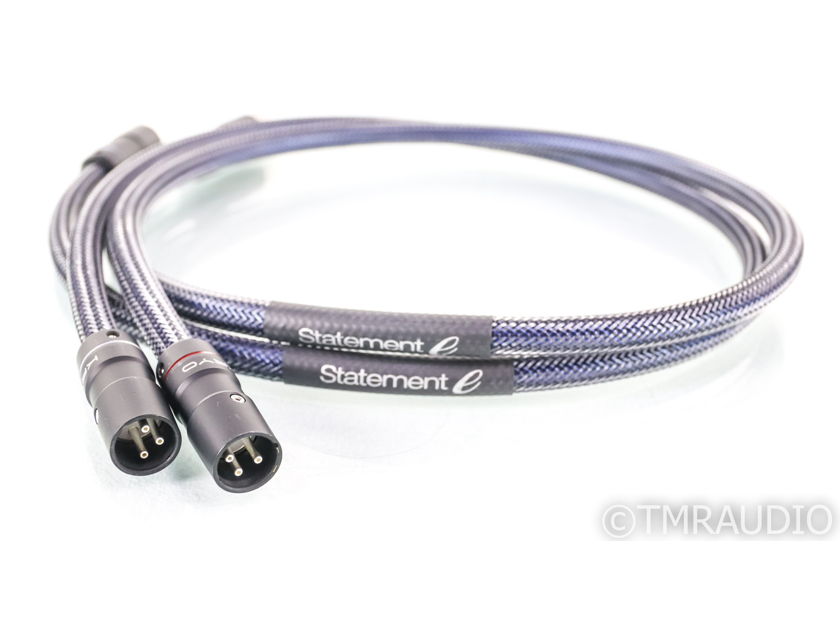 Audio Art Cable Statement e IC XLR Cables; 1m Pair Balanced Interconnects (35784)