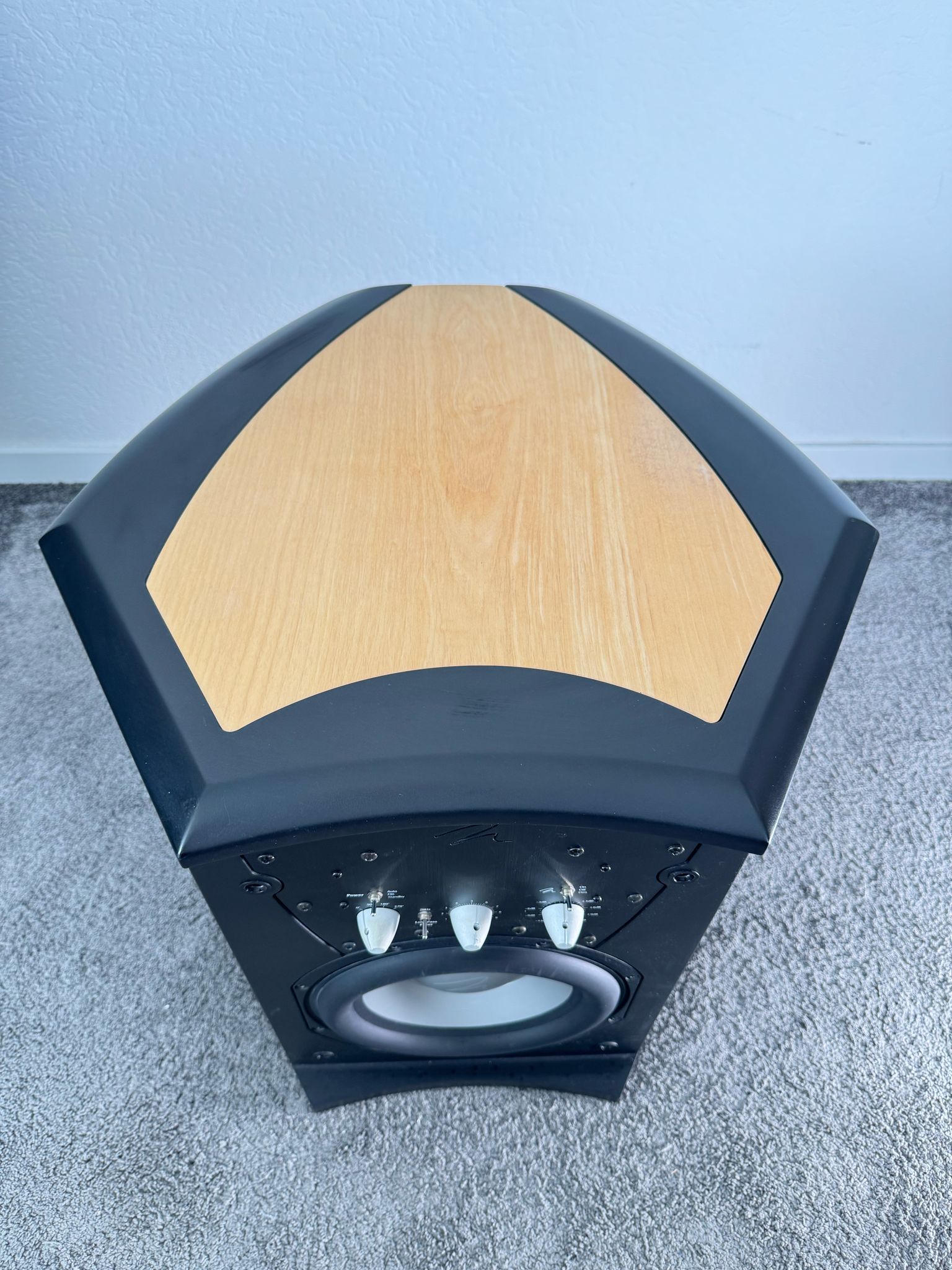 Martin Logan Descent active subwoofer in maple 5