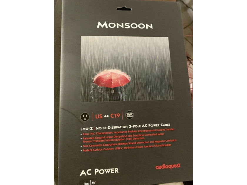 AudioQuest Monsoon 20 amp 3 Meter Power Cord