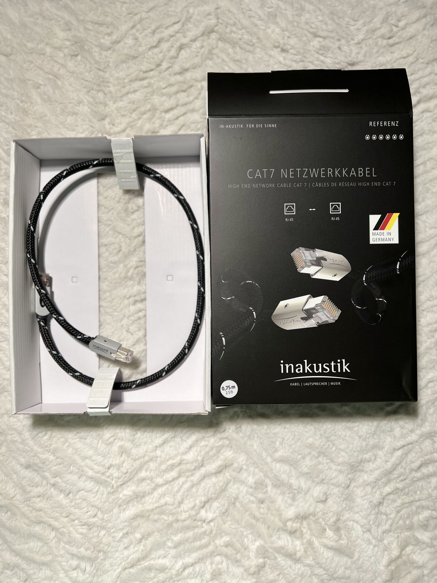 Inakustik Ref Cat 7 Ethernet .75M 3