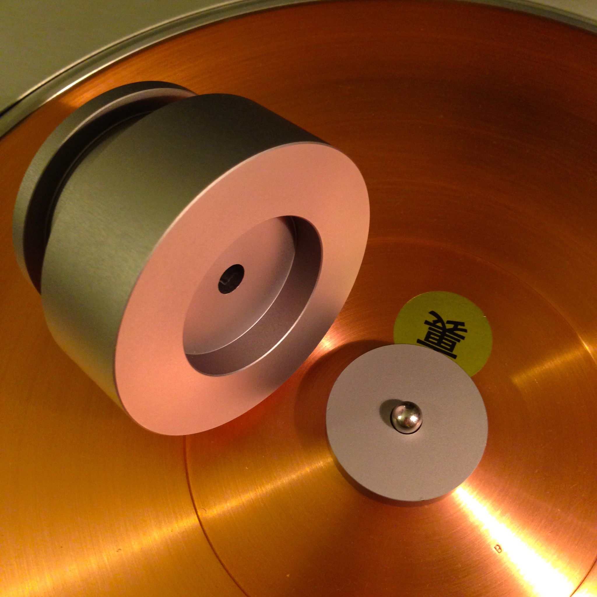 Custom made record weight for '7 inch records (45s)