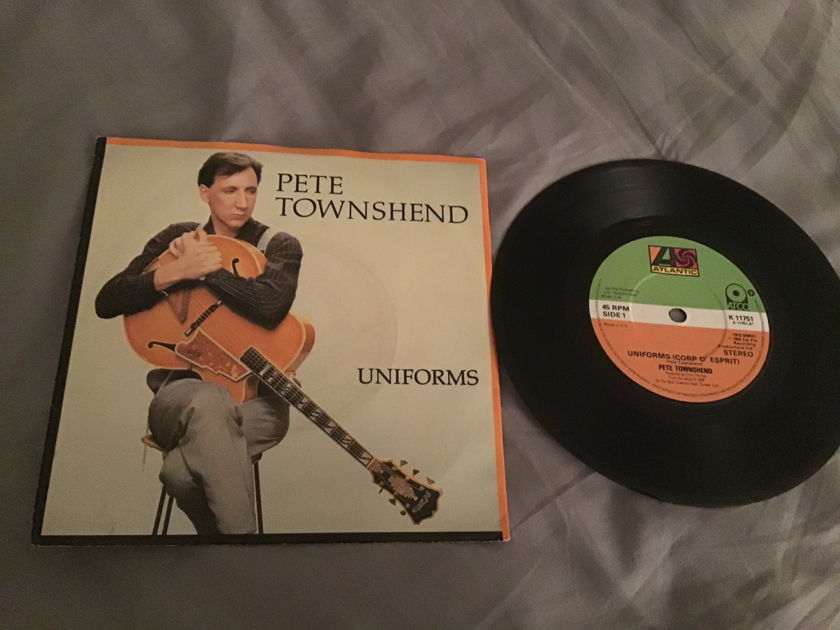 Pete Townshend  Uniforms/Dance It Away UK 45 With Picture Sleeve Vinyl NM
