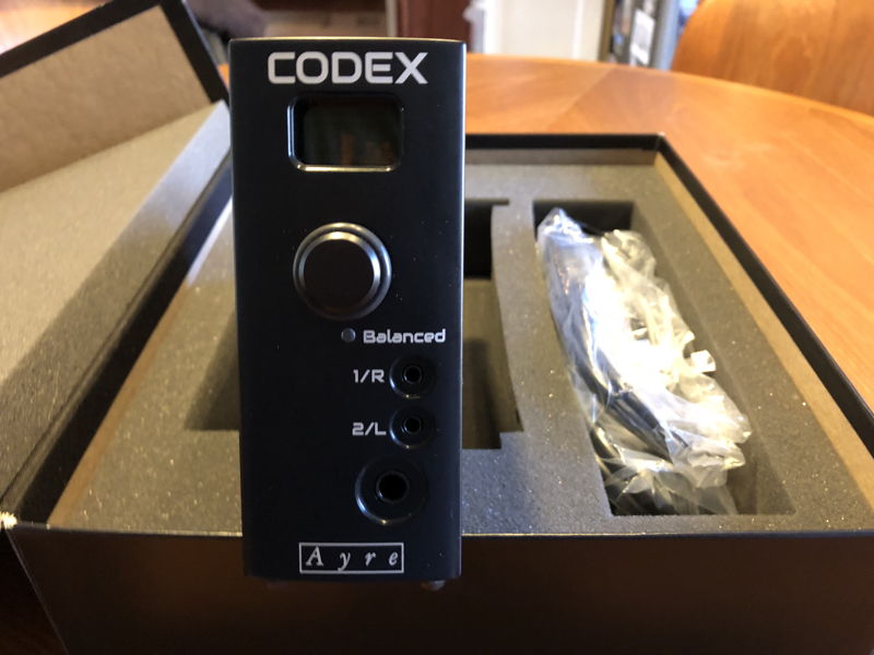 Ayre Acoustics Codex DAC/Headphone amp For Sale Audiogon