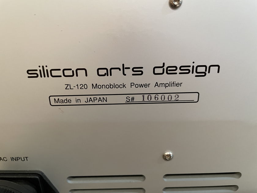 Silicon Arts Design ZL120 Monoblock  Amplifiers