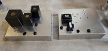 Power supply chassis. Left - output. Right - input/driver.