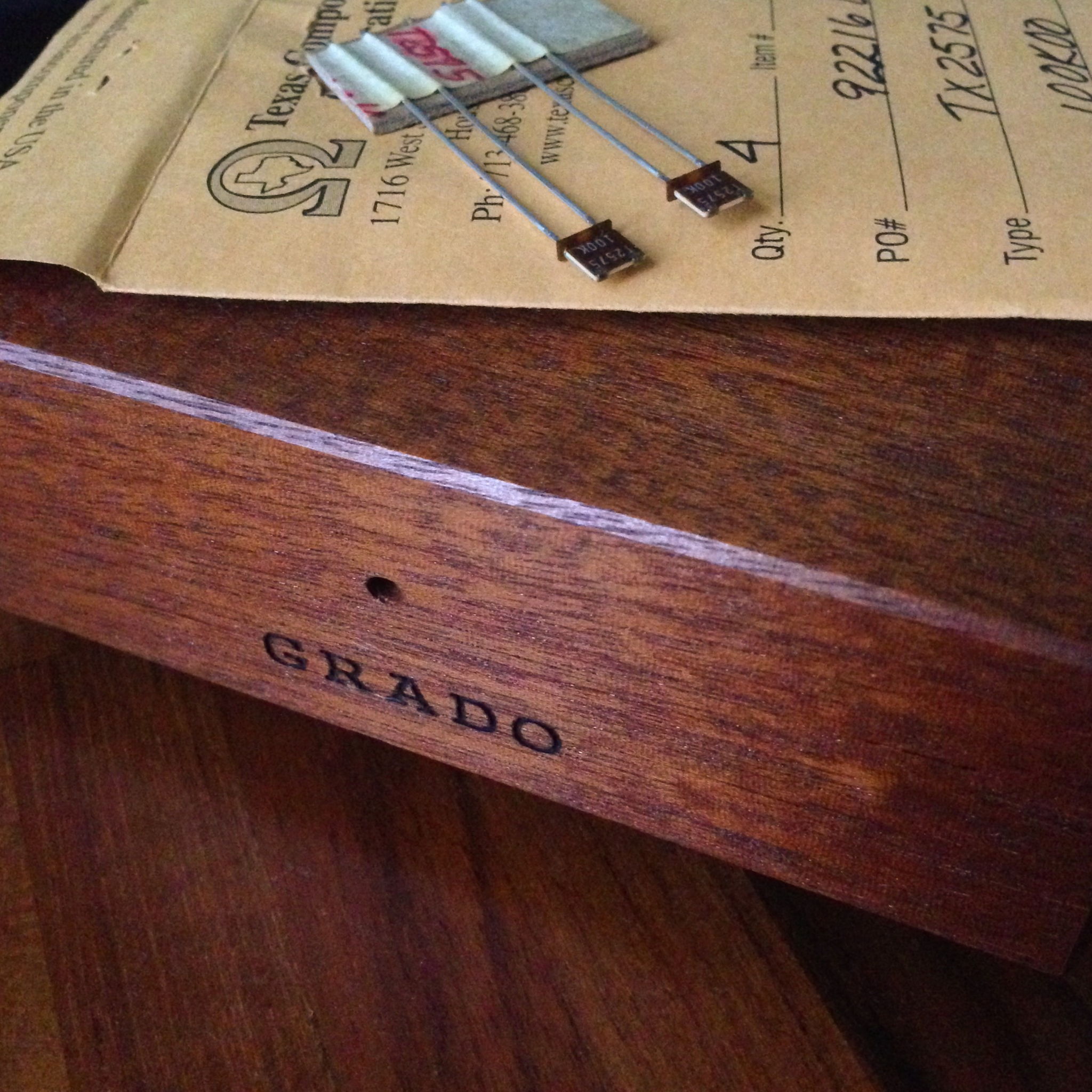 Ugrading my Grado phono stage with high-end Vishay Naked Foil (100k Ohm) load resistors for my MM cartridges.